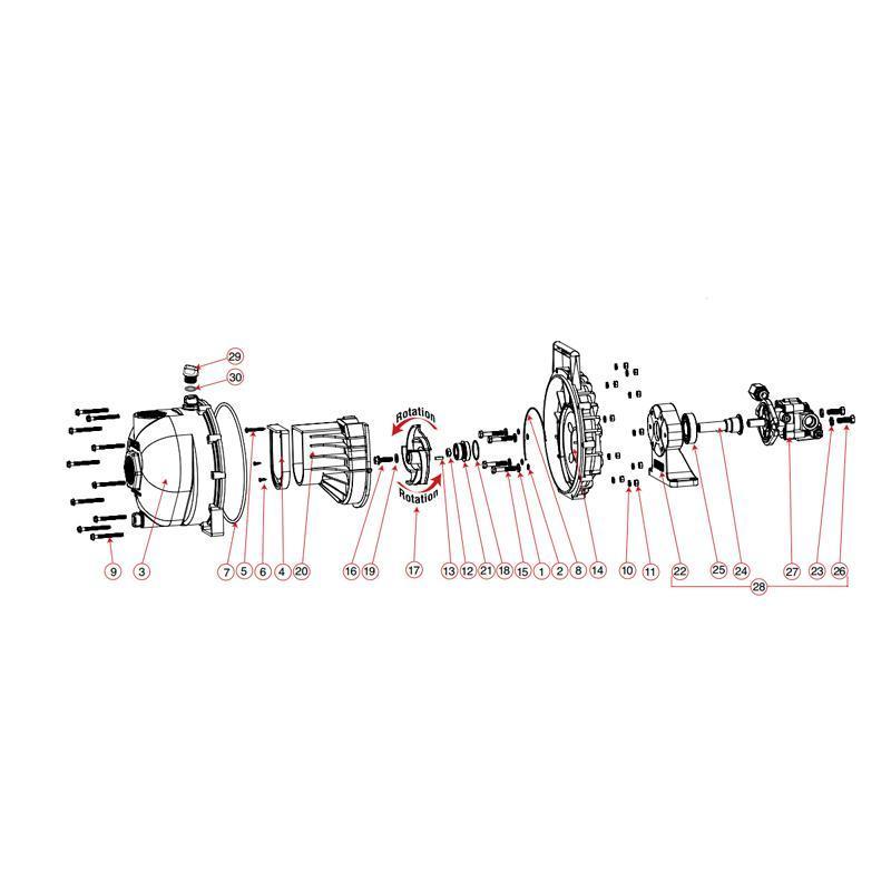 Banjo 12600B - Complete Hydraulic Assembly-Mid-South Ag. Equipment