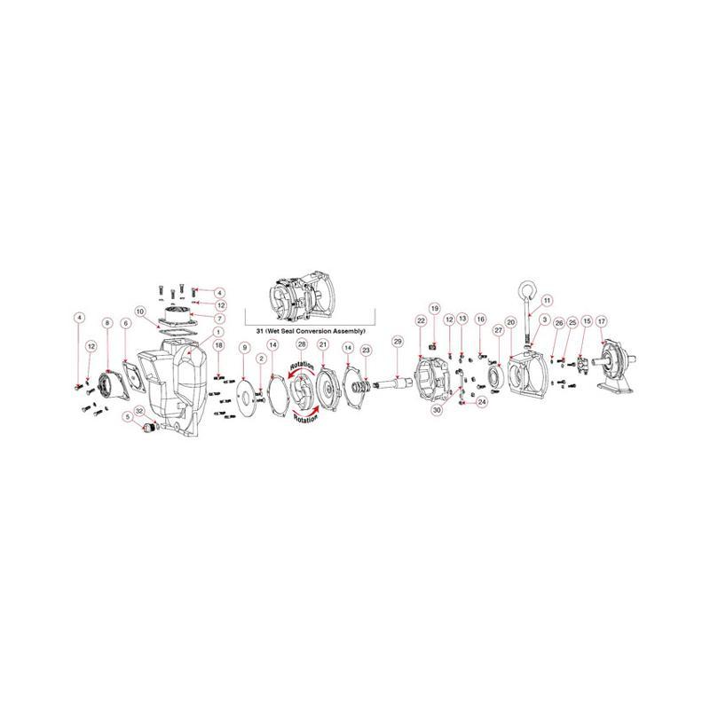 Banjo 12882A - Bearing Pedestal-Mid-South Ag. Equipment