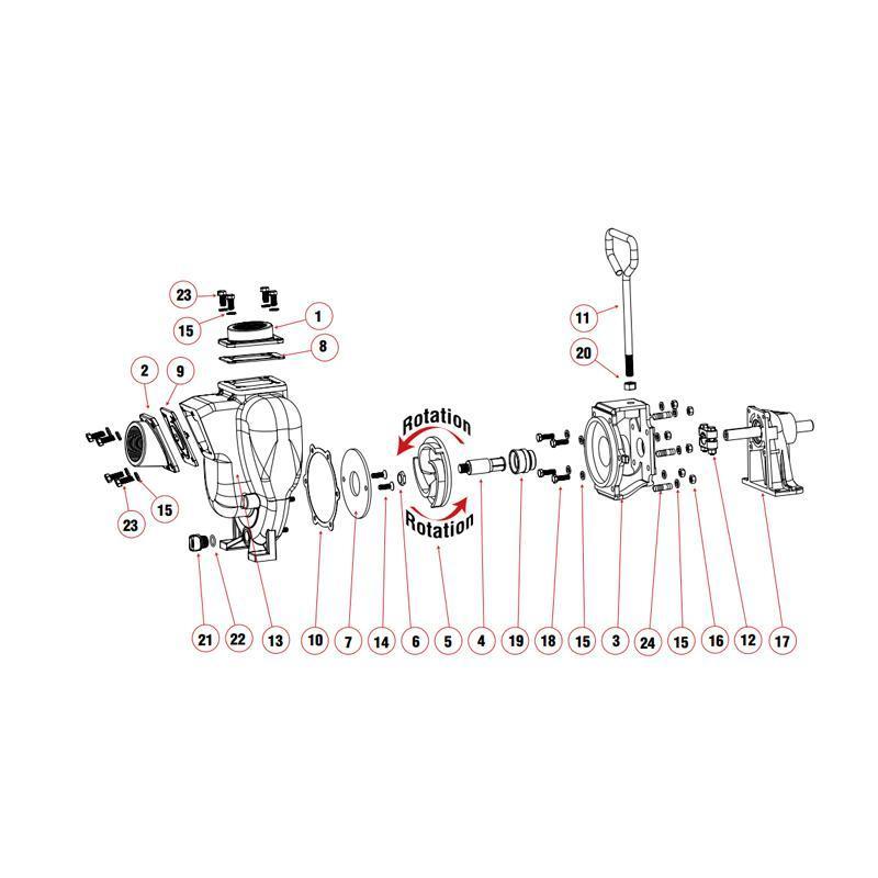 Banjo 17008-4.1SS - 4.1" Stainless Steel Impeller-Mid-South Ag. Equipment