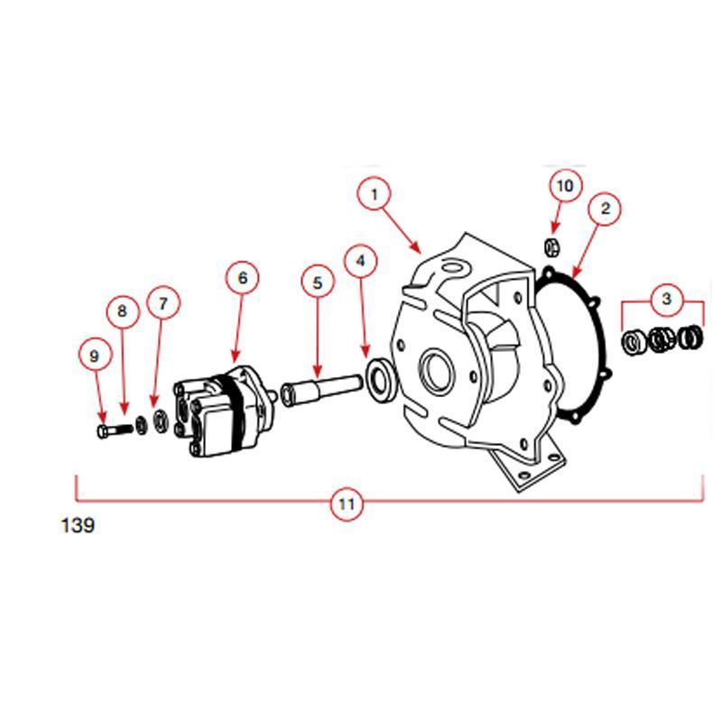Banjo 18600 - Hydraulic Motor Adapter Assembly-Mid-South Ag. Equipment