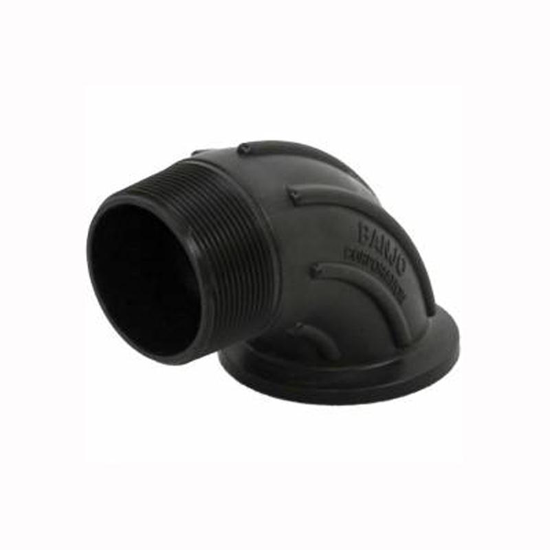 Banjo 2" Full Port Flange x Male NPT Thread Sweep-Mid-South Ag. Equipment