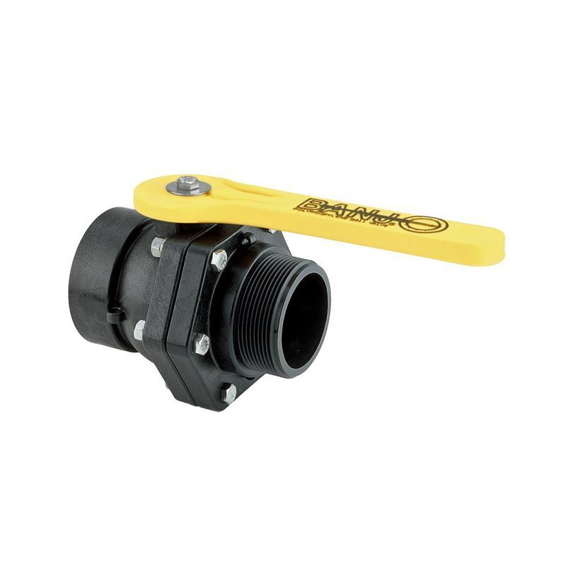 Banjo 3" Standard Port Stubby Ball Valve with 3" Female NPT x 3" Male NPT-Mid-South Ag. Equipment
