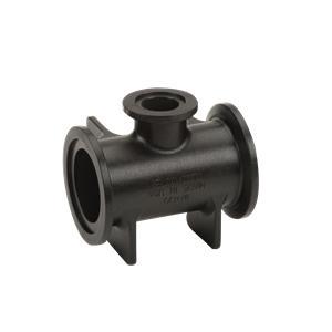 Banjo M220100TEE - 2" Full Port Flanged Tee x 1" Flanged Tee with 225 Max PSI-BANJO-Mid-South Ag. Equipment