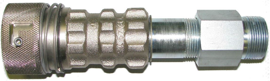 Continental A-577-G-LC - NH3 Locking Collar Safety Extension Coupling - 1-1/2" MPT X 2-1/4" Female ACME-Mid-South Ag. Equipment
