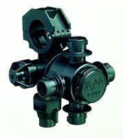 TeeJet - QJ364F-1-NYB - 4-Way Nozzle Body with Fertilzer Outlet - Wet Boom - 1" Pipe-Mid-South Ag. Equipment