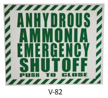 Squibb Taylor "Push To Close" Decal Emergency Shut Off Air or Electric | 650088