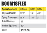 18 Ft. Flex Spray Pattern Boom (20 In. Spacing)-Mid-South Ag. Equipment