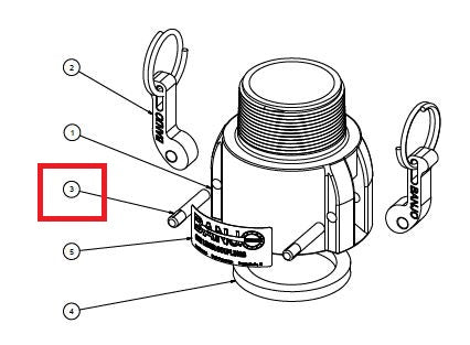 Banjo Camlock Retaining Pin - 200P