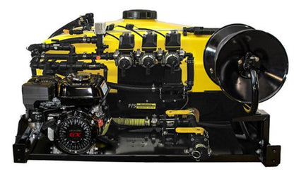 3 Section 50Gal Electronically Controlled UTV Skid Sprayer - 4 HP Honda Engine w/Ace Centrifugal Pump, KZ Valve & 744A TeeJet Controller [57 PSI Max - 22.5 GPM Max]-Mid-South Ag. Equipment