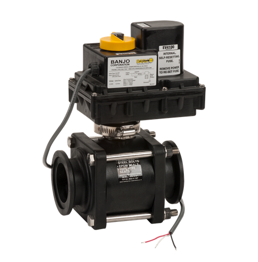 Banjo MEV220CF - 2" Full Port Electric Valve with 225 Max PSI, 2" Pipe Size & 2" Opening Thru Ball