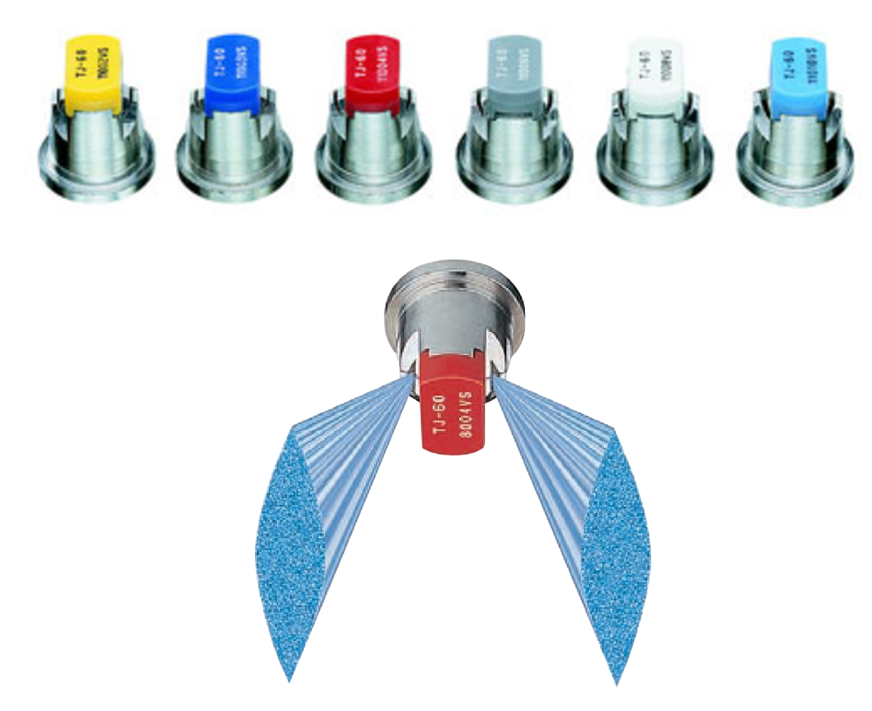 TeeJet - TwinJet Standard TJ60 Twin Flat Spray Tips-Twin Flat Spray Tips | shop.MidSouthAg.com