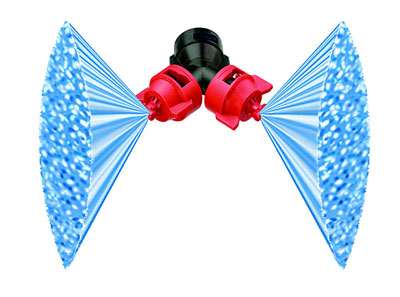 Turbo TeeJet Duo - Dual Polymer Flat Fan Spray Tips-Dual Polymer Flat Fan Spray Tips | shop.MidSouthAg.com