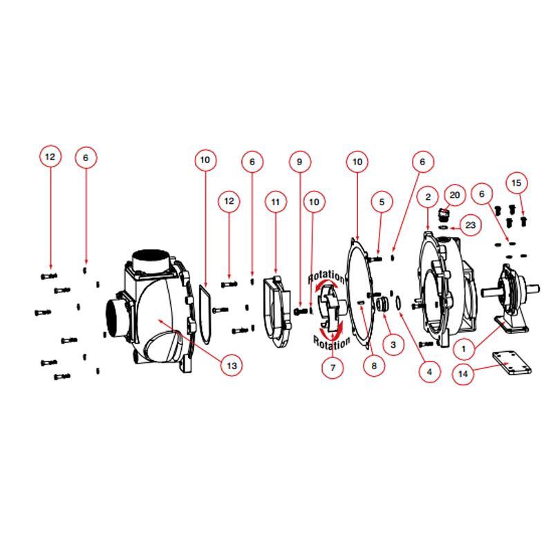 Banjo 16011 - FKM (viton type) Outlet Gasket-Mid-South Ag. Equipment