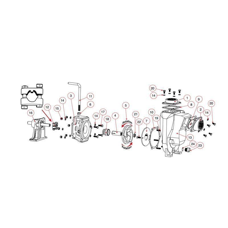 Banjo 17008-4.1 - 4.1" Trimmed Impeller-Mid-South Ag. Equipment