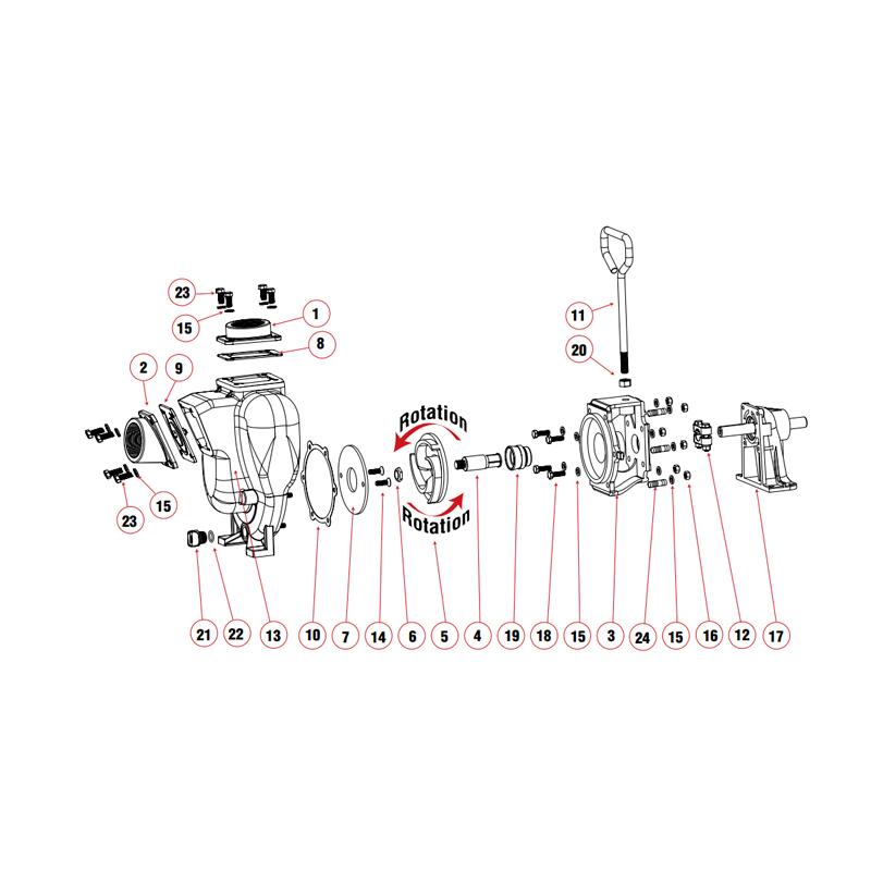 Banjo 17014 - FKM (viton type) Outlet Gasket-Mid-South Ag. Equipment