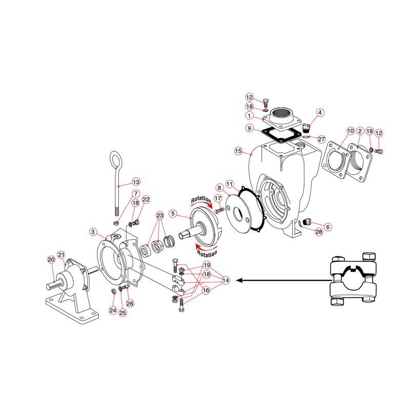 Banjo 18035 - Z-Rail Mounting Bracket-Mid-South Ag. Equipment