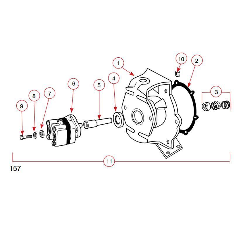 Banjo 18049SS - C-Flange Hydraulic Motor Adapter-Mid-South Ag. Equipment