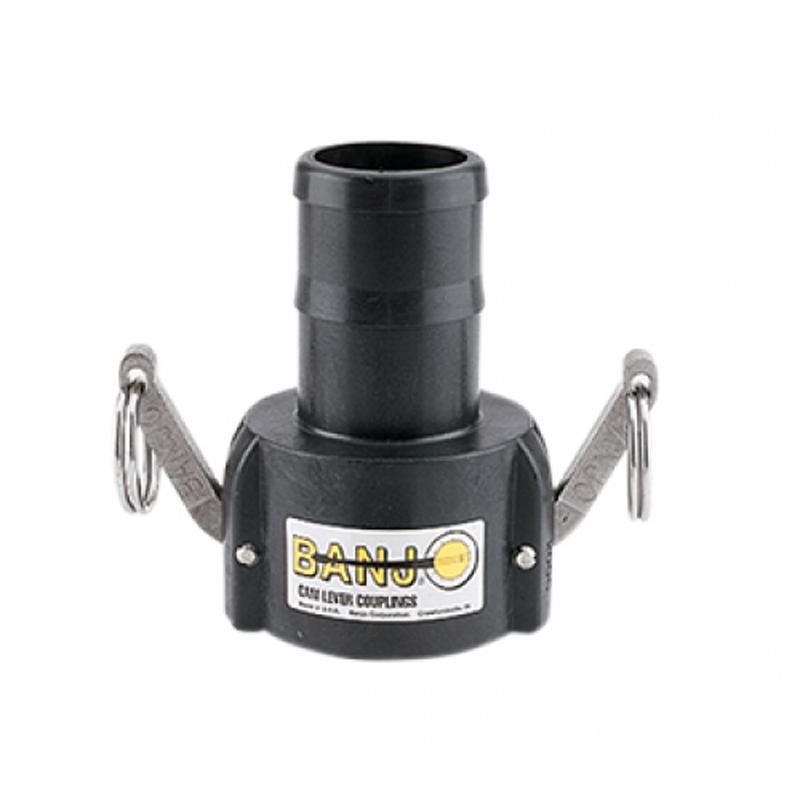 Banjo 2" Female Coupler - 1 1/2" Hose Shank Poly Cam Lever Coupling-Mid-South Ag. Equipment