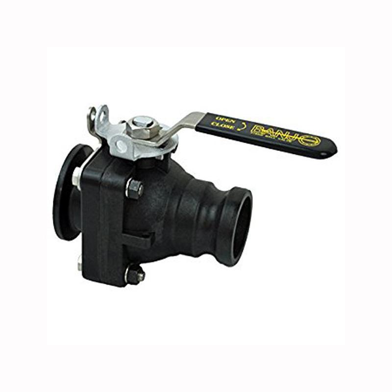 Banjo 2" Full Port Manifold Stubby Valve with 2" FP Flange x 2" Male Adapter-Mid-South Ag. Equipment