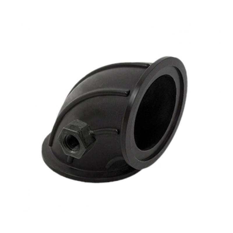 Banjo 3" Flange x Flange Sweep with 1/4" Gauge Port & 200 Max PSI-Mid-South Ag. Equipment