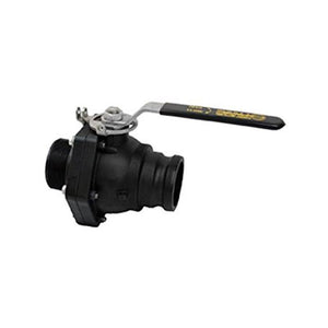 Banjo 3" Full Port Stubby Ball Valve with 3" Male Adapter x 3" Male NPT, SS Ball, Stem, & Handle-Mid-South Ag. Equipment