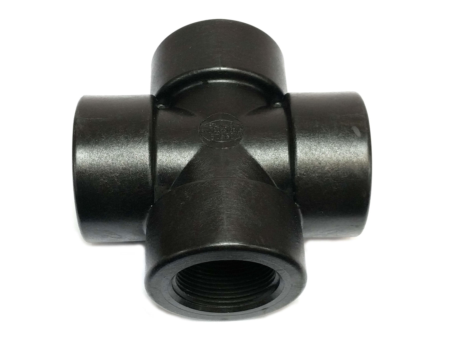 Banjo CR025 - 1/4" Poly Cross - Schedule 80-Mid-South Ag. Equipment