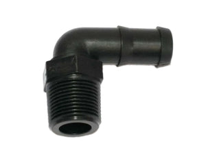 Banjo HB025-90 - 1/4" NPT X 1/4" Poly Hose Barb 90Degree - Schedule 80-Mid-South Ag. Equipment