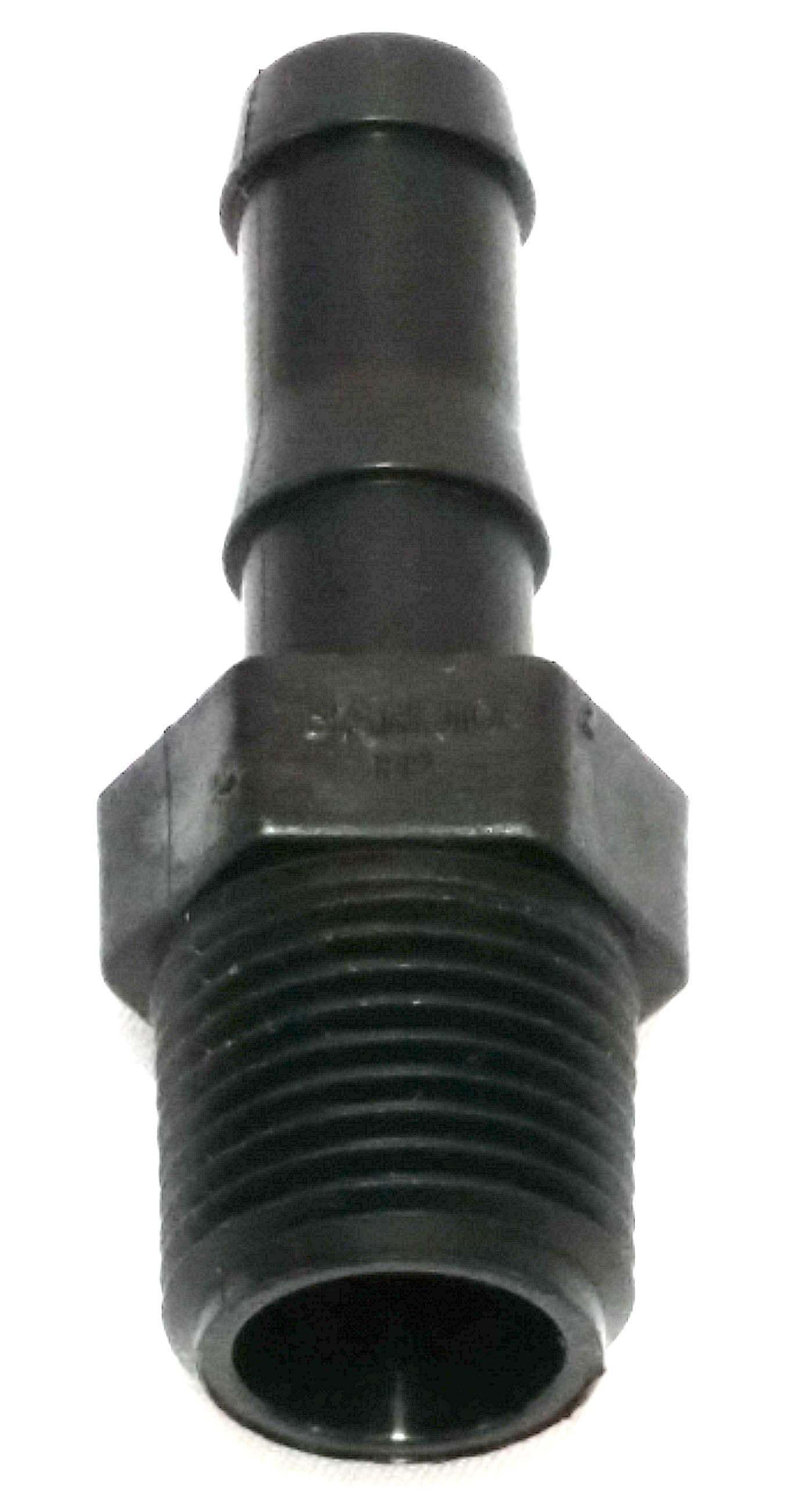 Banjo HB038-050 - 3/8" NPT X 1/2" Hose Barb - Schedule 80-Mid-South Ag. Equipment
