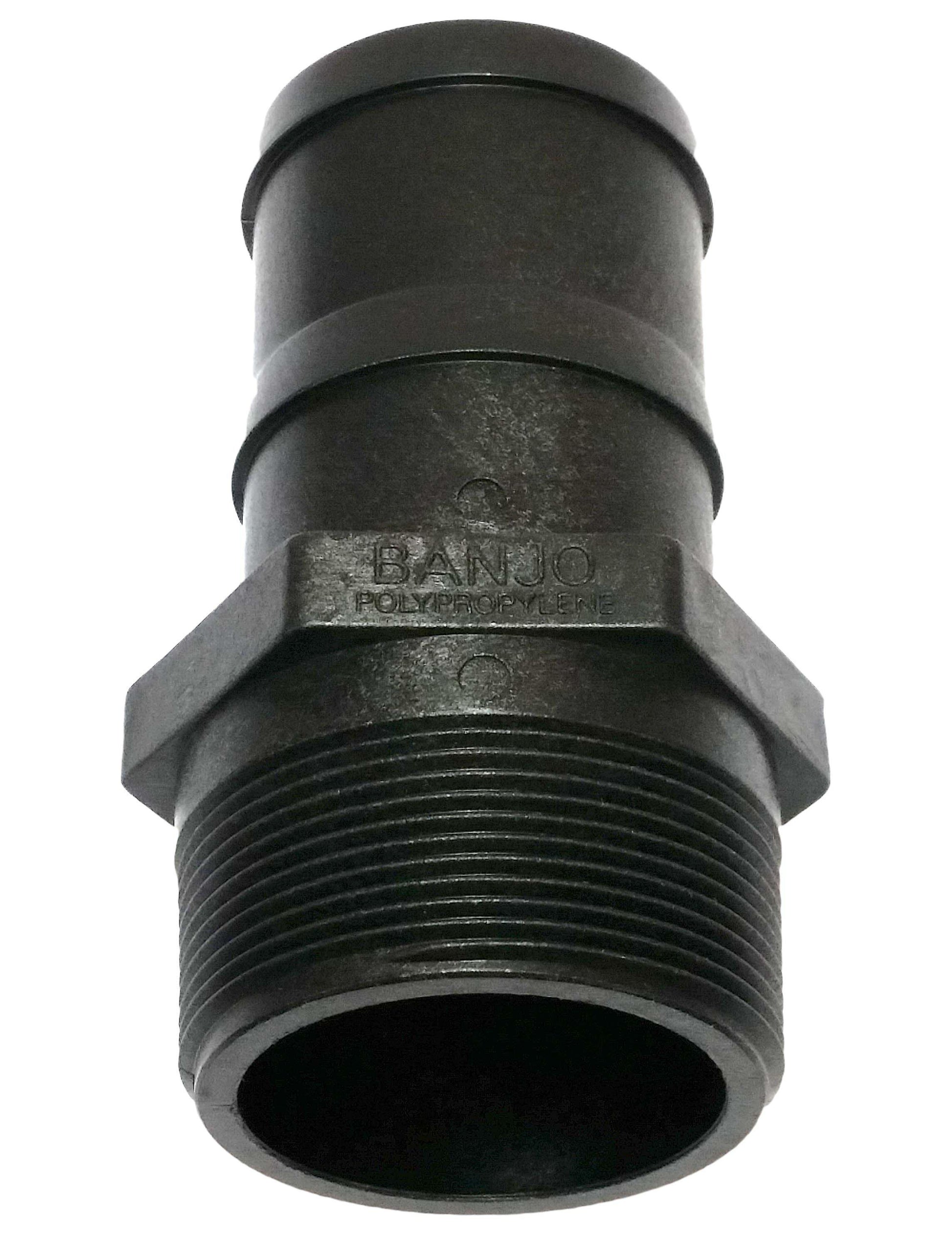 Banjo HB200-150 - 2" NPT X 1-1/2" Hose Barb - Schedule 80-Mid-South Ag. Equipment