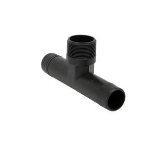 Banjo HBT100-100 - 1" Hose Barb x 1" Hose Barb x 1" Male Thread Hose Barb Tee with 300 PSI-BANJO-Mid-South Ag. Equipment