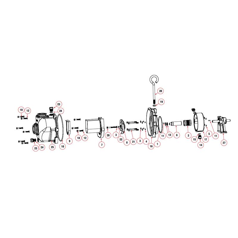 Banjo M15712 - Pump Body-Mid-South Ag. Equipment