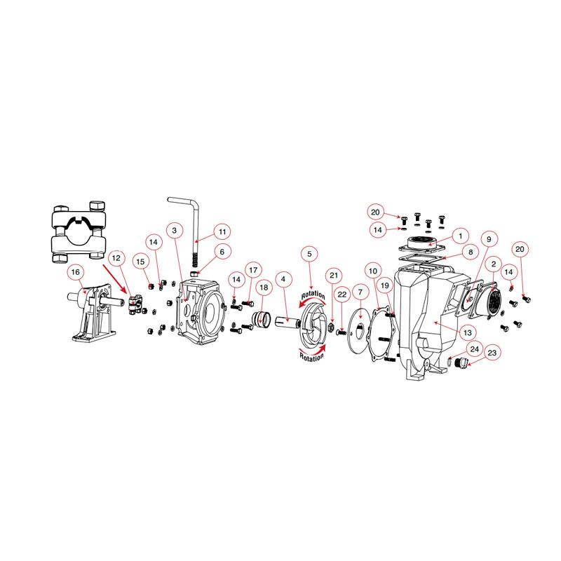 Banjo M1700 - 2" Manifold Outlet Flange-Mid-South Ag. Equipment