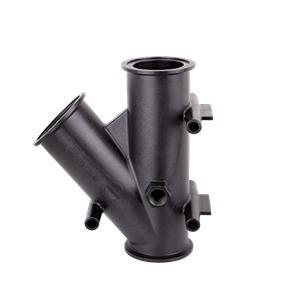 Banjo M300YG45 - 3" Full Port 45 Degree Y Flange with 3/4" Gauge Port & 200 Max PSI-BANJO-Mid-South Ag. Equipment