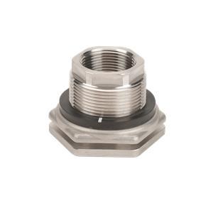 Banjo TF125SS - 1 1/4" Stainless Steel Bulkhead Tank Fitting with 2 1/4" Hole Size & 300 PSI-BANJO-Mid-South Ag. Equipment