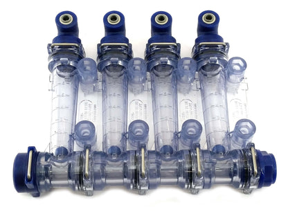 CDS-John Blue VisaGage II - 4 Row Flow Monitors with 1/4" push-connect fitting - SMSS4-PE14-Mid-South Ag. Equipment