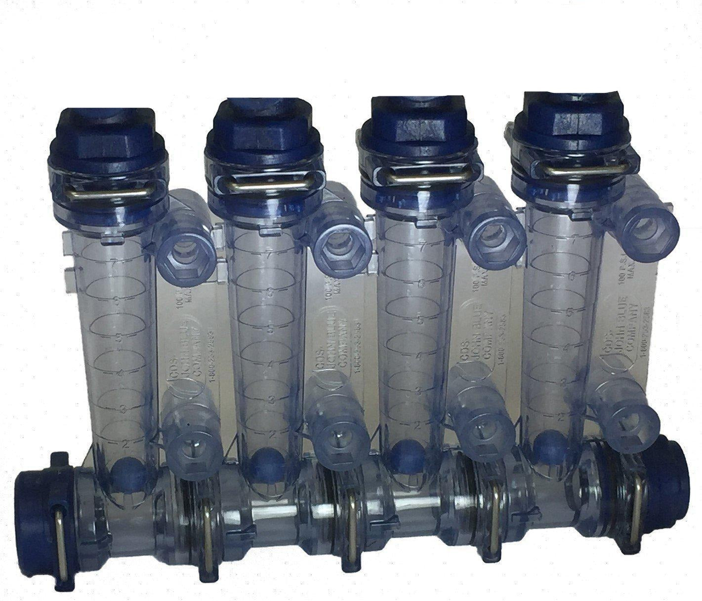 CDS-John Blue VisaGage II four(4) block flow monitor assembly - SMSS4-Mid-South Ag. Equipment