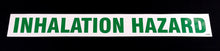 Decal - INHALATION HAZARD - Green on White - NH3 Safety Decal-Mid-South Ag. Equipment