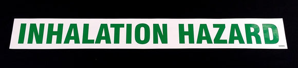 Decal - INHALATION HAZARD - Green on White - NH3 Safety Decal-Mid-South Ag. Equipment