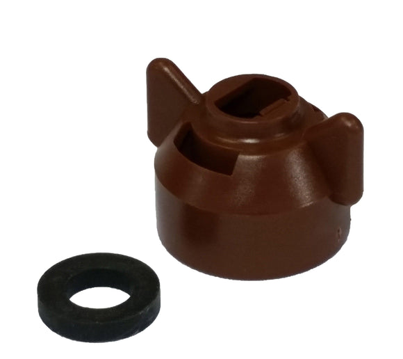 Hypro - CAP00-05 - Standard Cap with Gasket - Brown-Mid-South Ag. Equipment