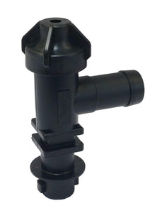 Quick TeeJet Nozzle Body with Top Check - 22251-311-375-NYB - Single 3/8" Hose Barb - QJ300 Series-Mid-South Ag. Equipment
