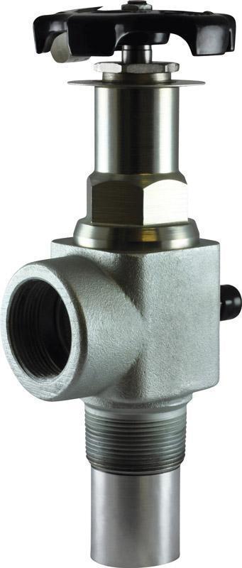 Squibb-Taylor A482N-60 - NH3 Liquid Withdrawal Valve -1-1/2" MPT X 1-1/2" FPT with Hydrostatic Relief Valve-Mid-South Ag. Equipment