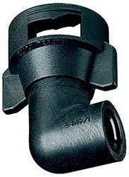 TeeJet - QJ4676-90-1/4-NYR - Quick TeeJet 90 Degree with 1/4" FPT Cap with Gasket - Black-Mid-South Ag. Equipment