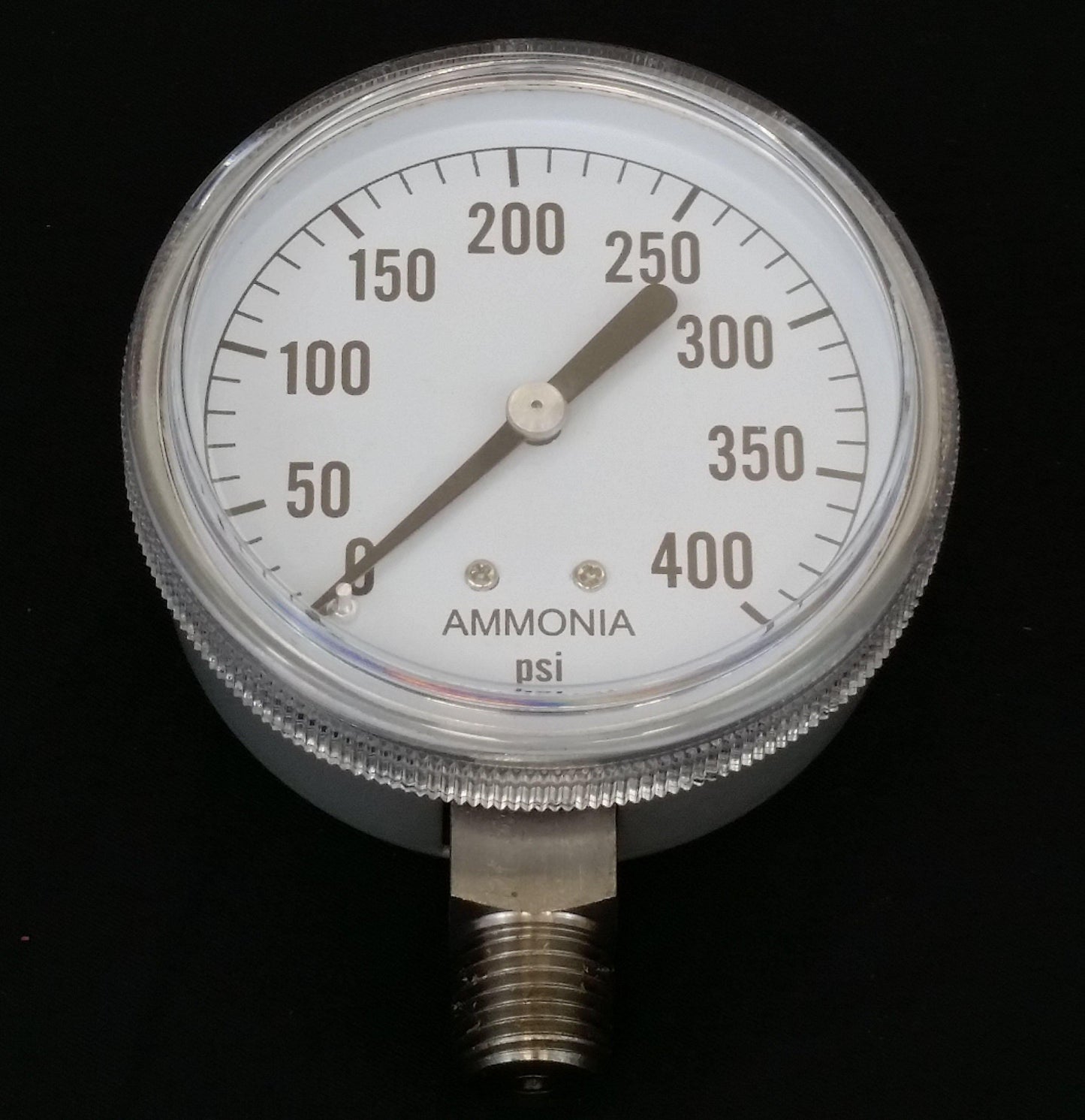 Valley Industries - 2-1/2" - 400 P.S.I. Stainless Steel Nh3 Pressure Gauge - 2180DSX400-Mid-South Ag. Equipment