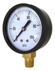 Valley Industries - 2-1/2" - 60 P.S.I. General Service - Dry Pressure Gauge - 2124DAB60-Mid-South Ag. Equipment