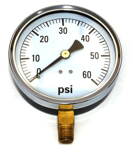 Valley Industries - 4" - 60 P.S.I. General Service - Dry Pressure Gauge - 4124DSB60-Mid-South Ag. Equipment